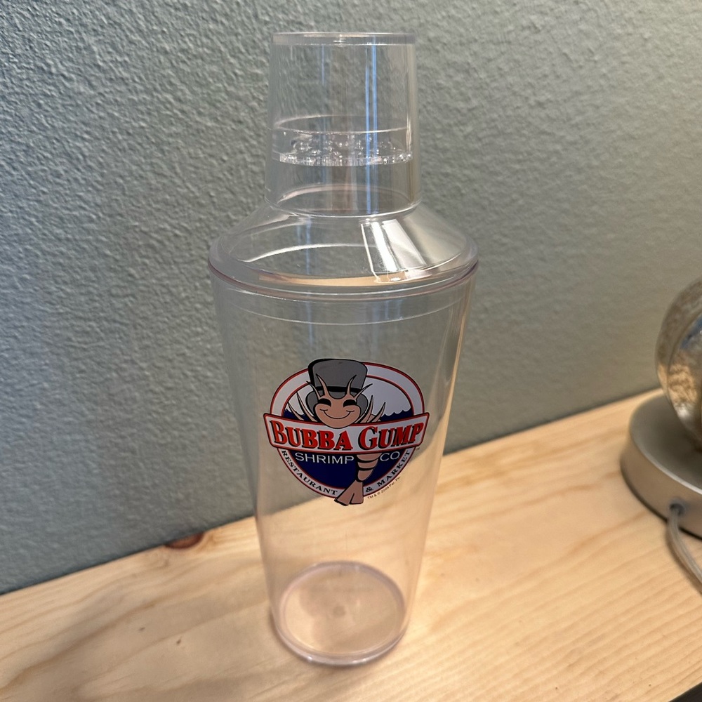 Bubba Gump shrimp, cocktail mixer shaker brand new, in plastic bag